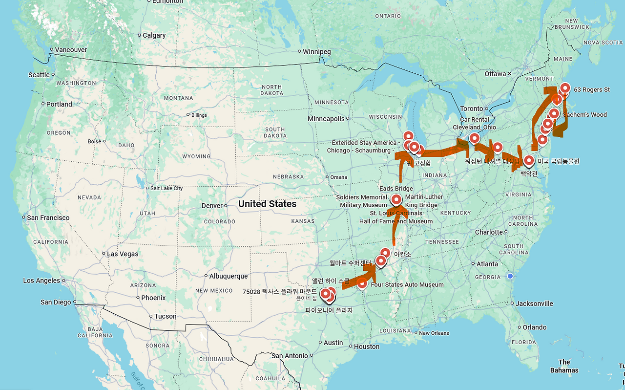 [Road Trip Overview] My family’s 1st USA Road Trip(16nights, 18days)