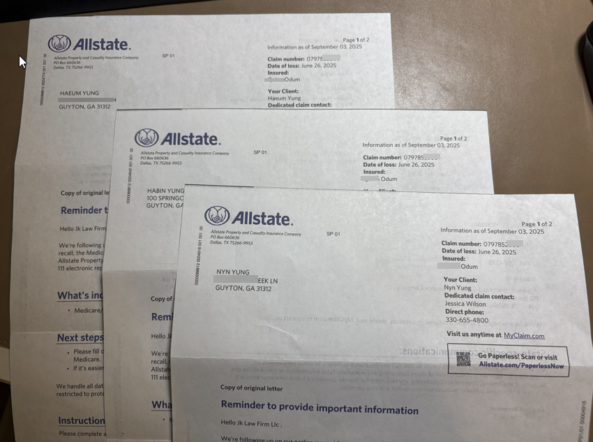 Car accident Insuranse processing